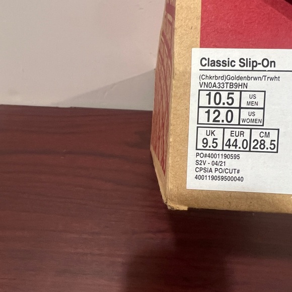 Vans, Classic Slip-On, VN0A33TB9HN, Brown & White - Picture 5 of 13